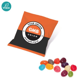 Flow Bag Sweets - Jelly Beans 10g (Personalised)